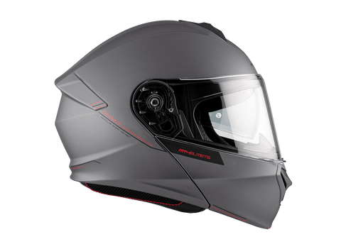 Modulārā ķivere MT Helmets GENESIS  A12 gloss grey S MT HELMETS MOTOVEIKALS 21