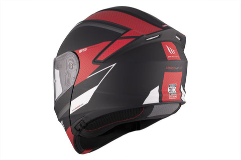 Modulārā ķivere MT Helmets GENESIS SV CAVE A5 matte red / black L MT HELMETS MOTOVEIKALS 21