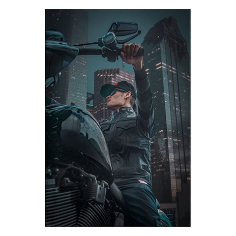 Moto ādas veste 13 1/2 NIGHT RIDER black 2XL 13 1/2 MOTOVEIKALS 21