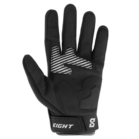 Moto cimdi EIGHT FIRST black / yellow EIGHT MOTOVEIKALS 21