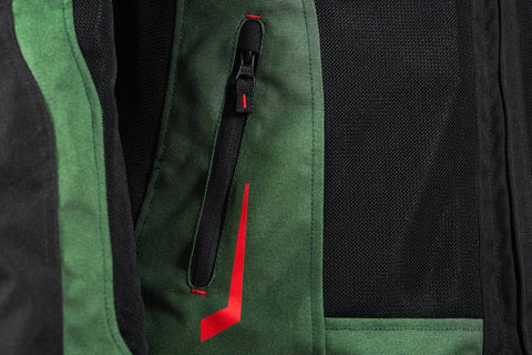 Moto jaka 70Degrees SAHARA MILITARY GREEN RED 70 DEGREES MOTOVEIKALS 21