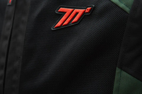 Moto jaka 70Degrees SAHARA MILITARY GREEN RED 70 DEGREES MOTOVEIKALS 21