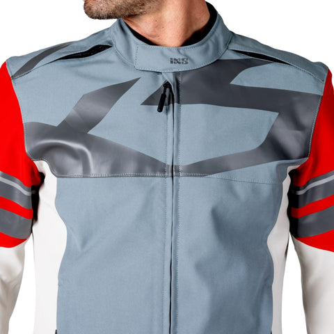 Moto jaka IXS RAPID-STX 2.2 LAMINATED blue grey red&nbsp; IXS MOTOVEIKALS 21