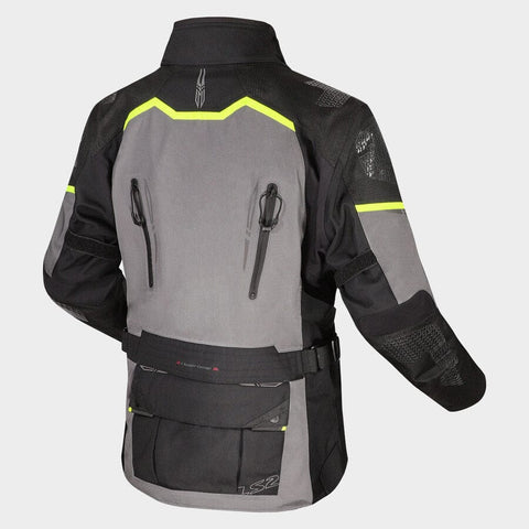 Moto jaka LS2 APOLLO black / dark grey H-V yellow LS2 MOTOVEIKALS 21