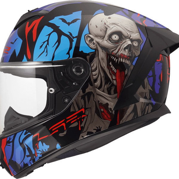 Moto ķivere LS2 FF820 Rapid III zombie II black red blue LS2 MOTOVEIKALS 21