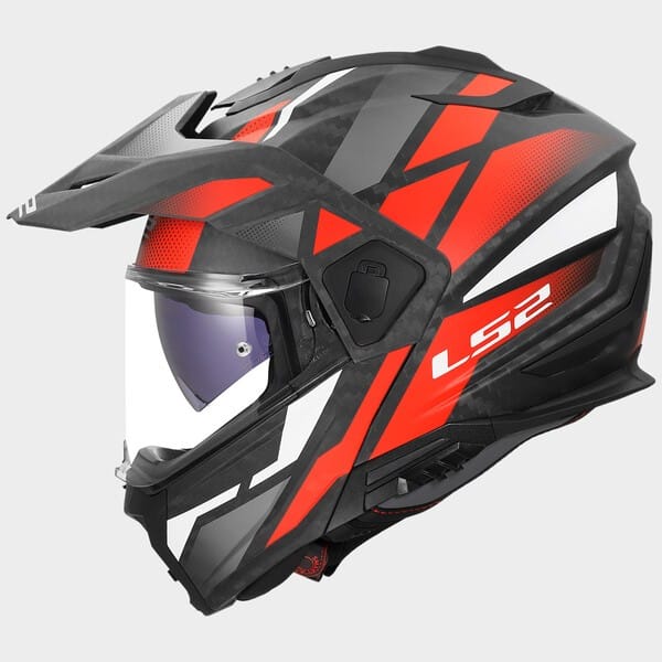 Moto ķivere LS2 RANGER FF909 CARBON PRISM marr red LS2 MOTOVEIKALS 21