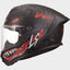 Moto ķivere LS2 Rapid III FF820 KAJU II matt black red white (grafika spīd tumsā) LS2 MOTOVEIKALS 21