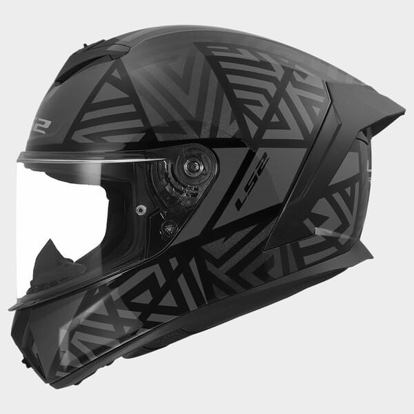 Moto ķivere LS2 Rapid III FF820 LABYRINTH gloss black grey LS2 MOTOVEIKALS 21