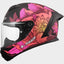 Moto ķivere LS2 Rapid III FF820 POPPIES II matt black pink LS2 MOTOVEIKALS 21