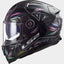 Moto ķivere LS2 Vector II FF811 TROPICAL gloss black white LS2 MOTOVEIKALS 21
