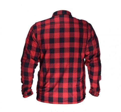 Moto krekls ar aizsargiem LS rūtains / red 2XL LEOSHI MOTOVEIKALS 21