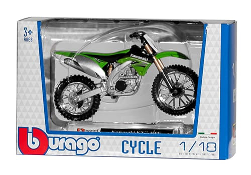 Motocikla modelītis Kawasaki Cross 1:18 BBURAGO MOTOVEIKALS 21