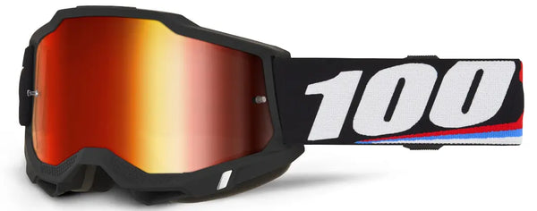 Motokrosa brilles 100% Accuri 2 black / red mirror 100% MOTOVEIKALS 21