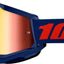 Motokrosa brilles 100% Strata 2 Dark Blue Red / Red Mirror Lens 100% MOTOVEIKALS 21