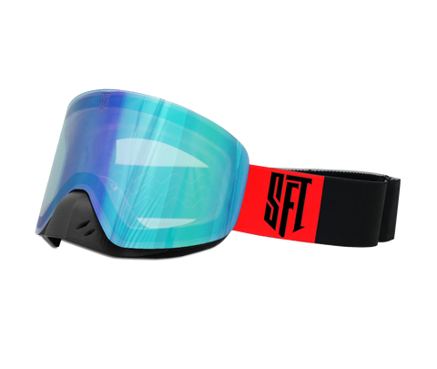 Motokrosa briļļu komplekts SFT Fast Black Red Magic STUNT FREAKS TEAM MOTOVEIKALS 21