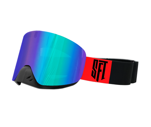 Motokrosa briļļu komplekts SFT Fast Black Red Magic STUNT FREAKS TEAM MOTOVEIKALS 21