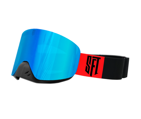 Motokrosa briļļu komplekts SFT Fast Black Red Magic STUNT FREAKS TEAM MOTOVEIKALS 21
