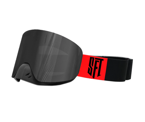 Motokrosa briļļu komplekts SFT Fast Black Red Magic STUNT FREAKS TEAM MOTOVEIKALS 21