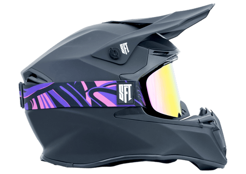 Motokrosa briļļu komplekts SFT Fast Flare Purple Magic STUNT FREAKS TEAM MOTOVEIKALS 21