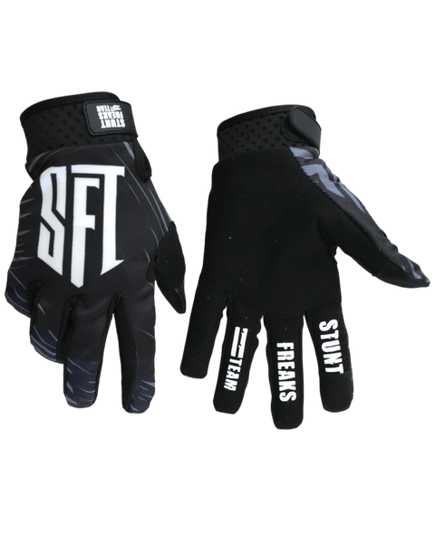 Motokrosa cimdi SFT Touch Black melni STUNT FREAKS TEAM MOTOVEIKALS 21