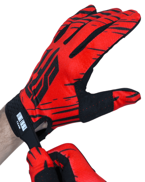 Motokrosa cimdi SFT Touch Red sarkani STUNT FREAKS TEAM MOTOVEIKALS 21