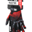 Motokrosa cimdi SFT Touch Skull Red sarkani ar galvaskausa dizainu STUNT FREAKS TEAM MOTOVEIKALS 21