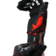 Motokrosa cimdi SFT Touch Skull Red sarkani ar galvaskausa dizainu STUNT FREAKS TEAM MOTOVEIKALS 21