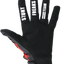 Motokrosa cimdi SFT Touch Skull Red sarkani ar galvaskausa dizainu STUNT FREAKS TEAM MOTOVEIKALS 21