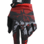 Motokrosa cimdi SFT Touch Skull Red sarkani ar galvaskausa dizainu STUNT FREAKS TEAM MOTOVEIKALS 21