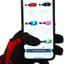 Motokrosa cimdi SFT Touch Skull Red sarkani ar galvaskausa dizainu STUNT FREAKS TEAM MOTOVEIKALS 21
