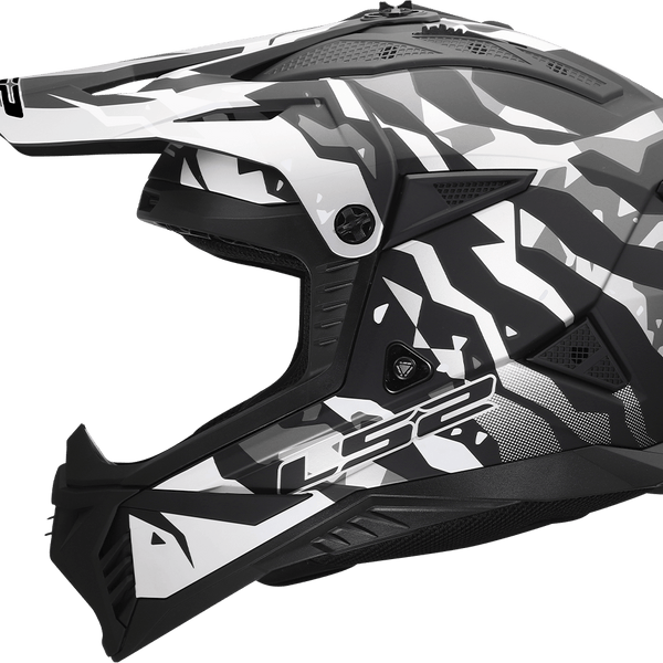 Motokrosa ķivere (MX) LS2 MX708 FAST II GROTESK BLACK GREY LS2 MOTOVEIKALS 21