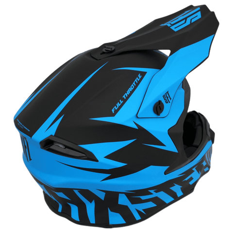 Motokrosa ķivere SFT Flatout Blue zila STUNT FREAKS TEAM MOTOVEIKALS 21
