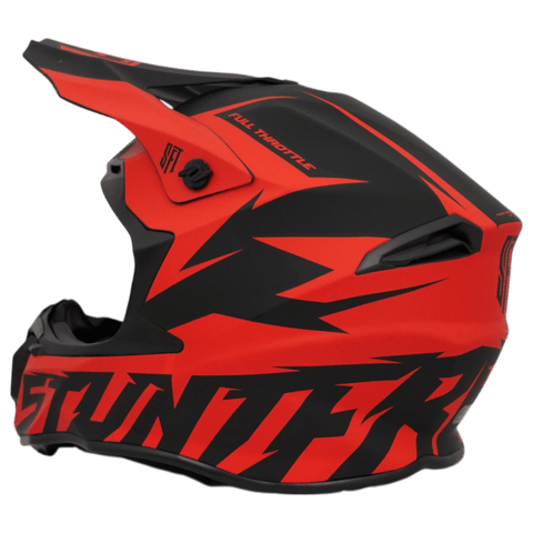 Motokrosa ķivere SFT Flatout Red sarkana STUNT FREAKS TEAM MOTOVEIKALS 21