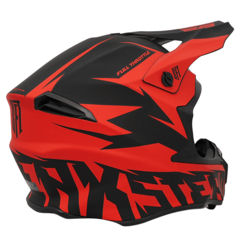 Motokrosa ķivere SFT Flatout Red sarkana STUNT FREAKS TEAM MOTOVEIKALS 21