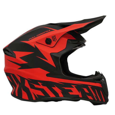 Motokrosa ķivere SFT Flatout Red sarkana STUNT FREAKS TEAM MOTOVEIKALS 21