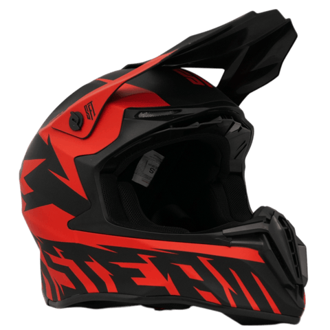 Motokrosa ķivere SFT Flatout Red sarkana STUNT FREAKS TEAM MOTOVEIKALS 21