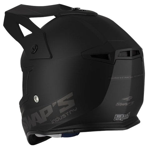 Motokrosa ķivere Swaps S818 matte  black L SWAPS MOTOVEIKALS 21