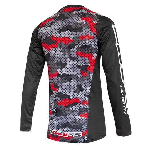 Motokrosa krekls SWAPS - maillot Cross CAMO sarkans S SWAPS MOTOVEIKALS 21