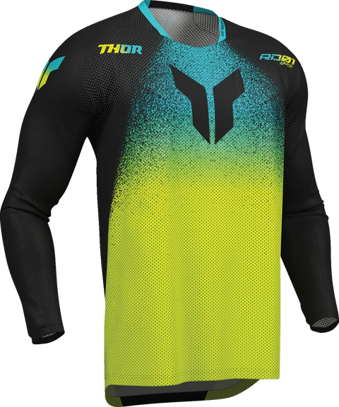 Motokrosa krekls THOR Launchmode Air Darkside black / acid THOR MOTOVEIKALS 21