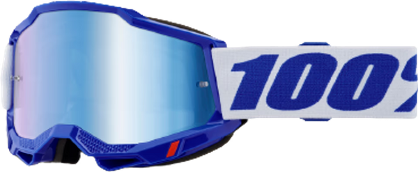 Motokrosa (MX) brilles 100% Accuri 2 Blue Mirror Blue 100% MOTOVEIKALS 21