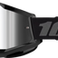 Motokrosa (MX) brilles 100% Strata 2 Junior Black Mirror Silver 100% MOTOVEIKALS 21