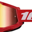 Motokrosa (MX) brilles 100% Strata 2 Red - Mirror Red Lens 100% MOTOVEIKALS 21