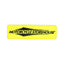 Motorcycle storehouse, logo patch. Yellow MCS MOTOVEIKALS 21