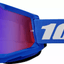 MX aizsargbrilles 100% STRATA 2 blue / blue - red mirror 100% MOTOVEIKALS 21