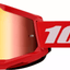 MX aizsargbrilles 100% STRATA 2 red / mirror 100% MOTOVEIKALS 21
