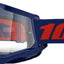 MX brilles 100% Strata 2 Navy Clear Lens 100% MOTOVEIKALS 21