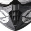 MX ķivere GMS Fortis Graffi Matte Black-White + 100% MX brilles GMS MOTOVEIKALS 21