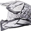 MX ķivere GMS Fortis Graffi Matte Black-White + 100% MX brilles GMS MOTOVEIKALS 21