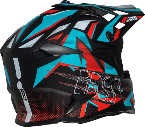 MX ķivere iXS363 2.0 Black Matt Petrol Red IXS MOTOVEIKALS 21