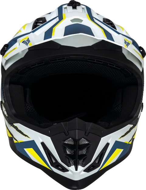 MX ķivere iXS363 2.0 White Matt Blue yellow fluo IXS MOTOVEIKALS 21